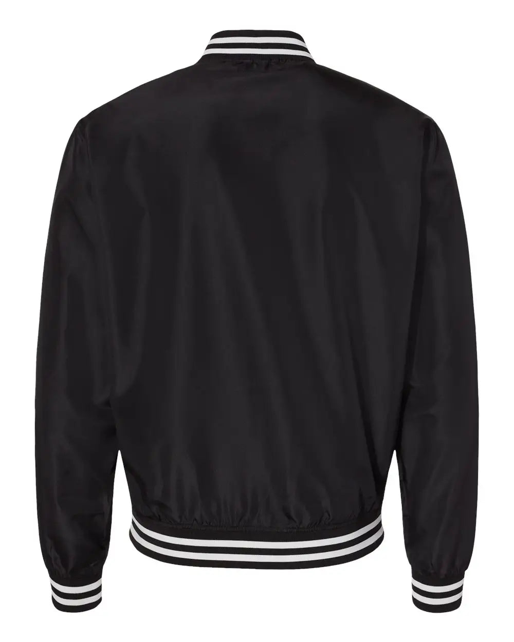 Independent Trading Co. Exp52bmr Lightweight Bomber Jacket - Black White Stripe