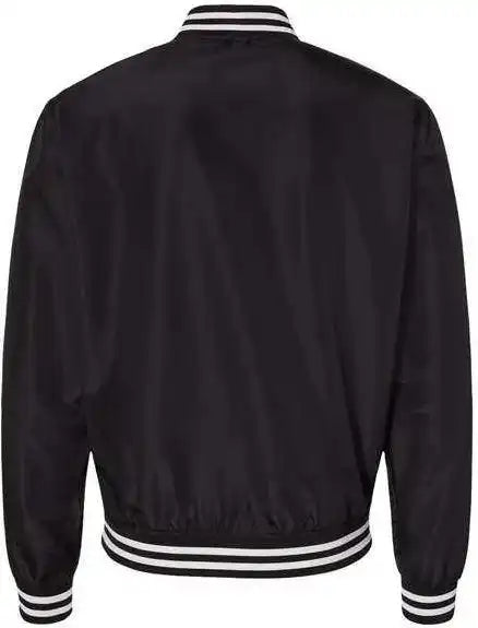 Independent Trading co Exp52bmr Lightweight Bomber Jacket - Black White Stripe