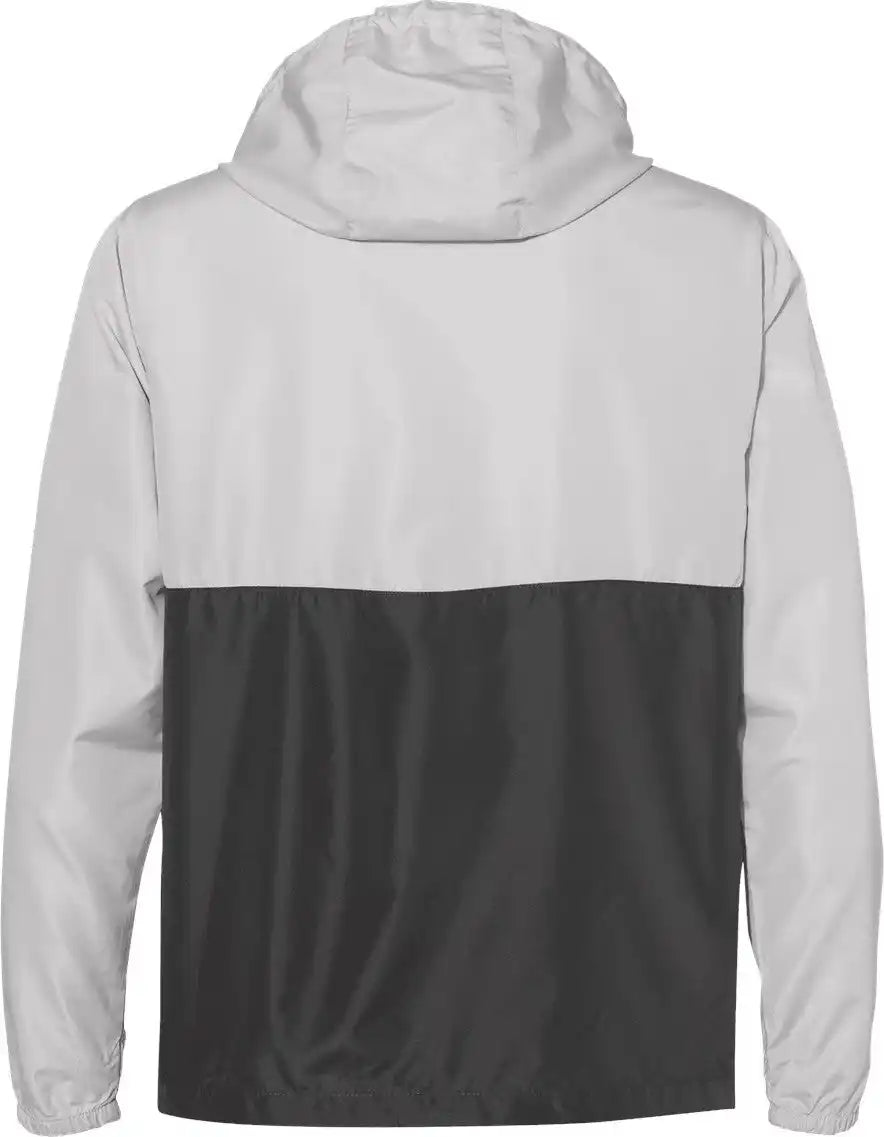 Independent Trading Co. Exp54lwp Lightweight Quarter-zip Windbreaker Pullover Jacket - Smoke Graphite - Smoke/ / Xs