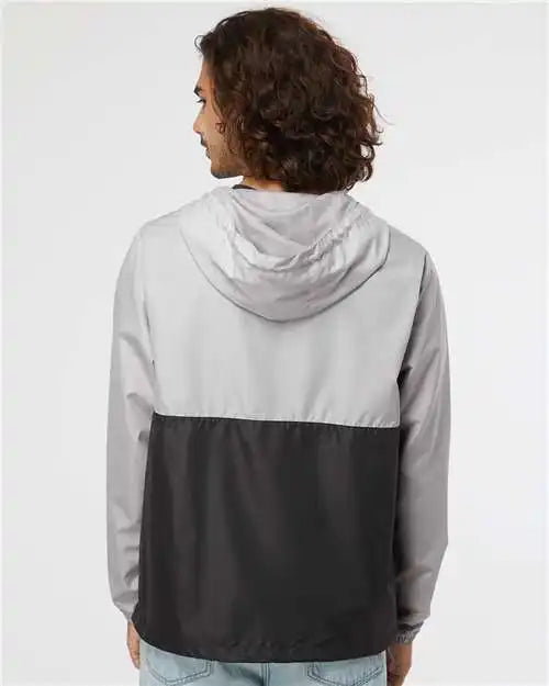 Independent Trading Co. Exp54lwp Lightweight Quarter-zip Windbreaker Pullover Jacket - Smoke Graphite