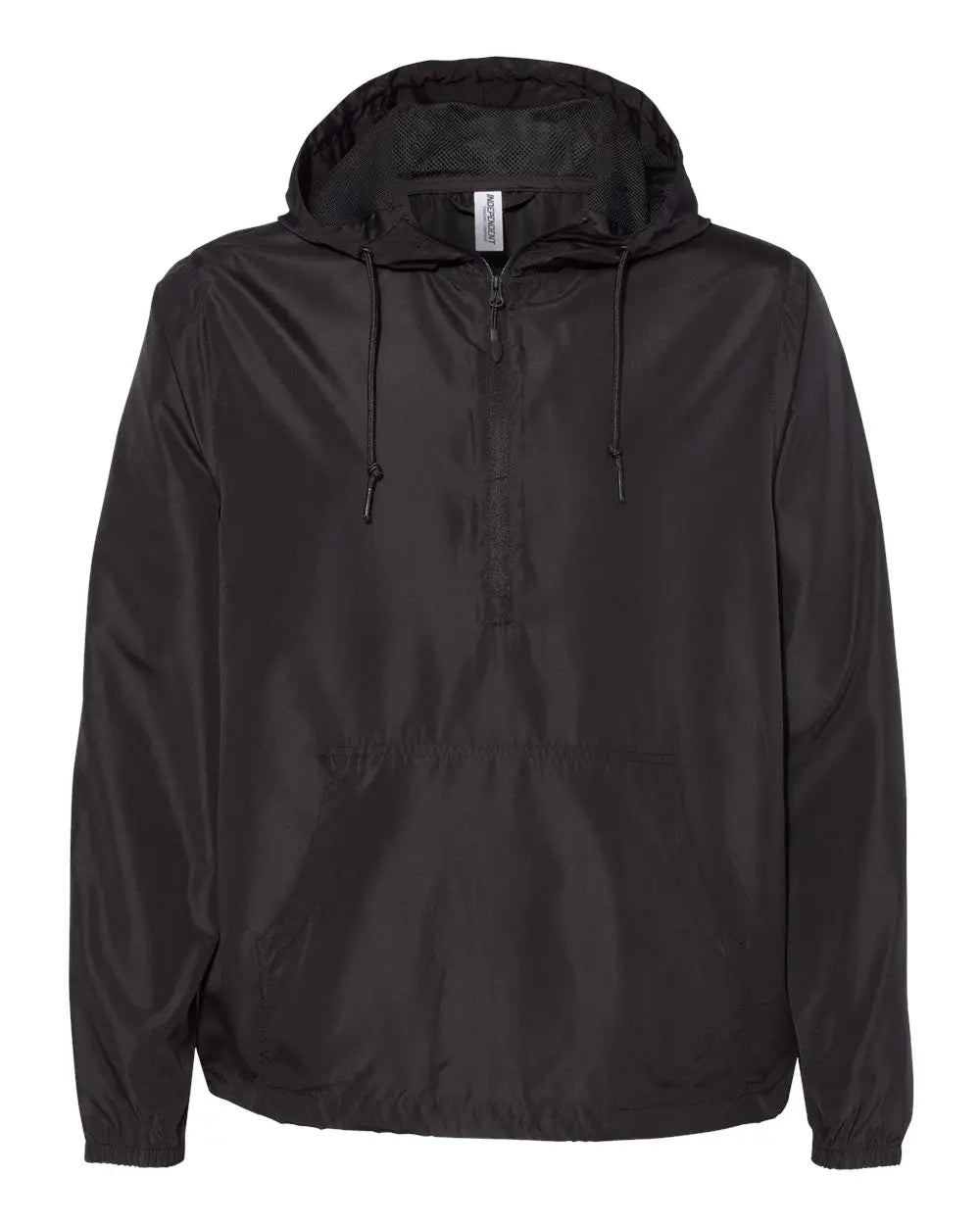 Independent Trading Co. Exp54lwp Lightweight Quarter-zip Windbreaker Pullover Jacket - Black - Xs
