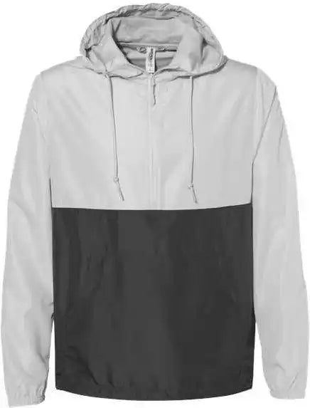 Independent Trading co Exp54lwp Unisex Lightweight Quarter-zip Windbreaker Pullover Jacket - Smoke Graphite
