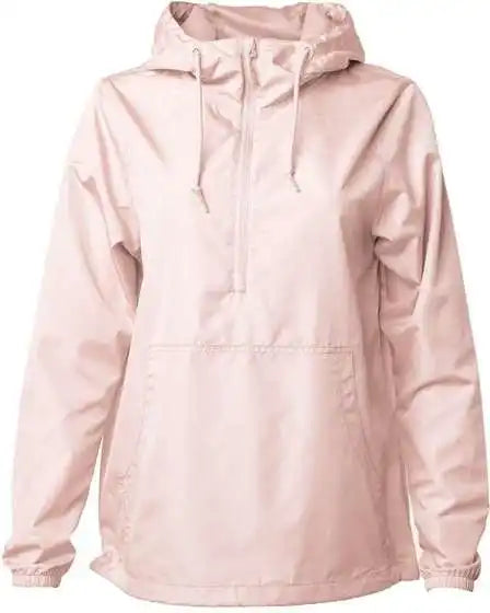 Independent Trading co Exp54lwp Unisex Lightweight Quarter-zip Windbreaker Pullover Jacket - Blush