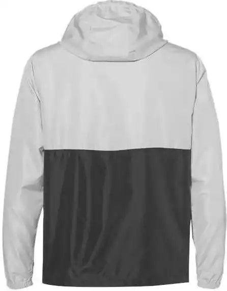 Independent Trading co Exp54lwp Unisex Lightweight Quarter-zip Windbreaker Pullover Jacket - Smoke Graphite