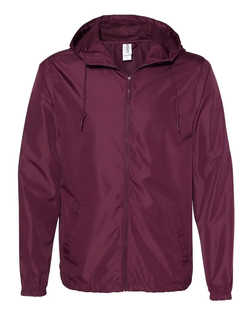 Independent Trading Co. Exp54lwz Lightweight Windbreaker Full-zip Jacket - Maroon - Xs
