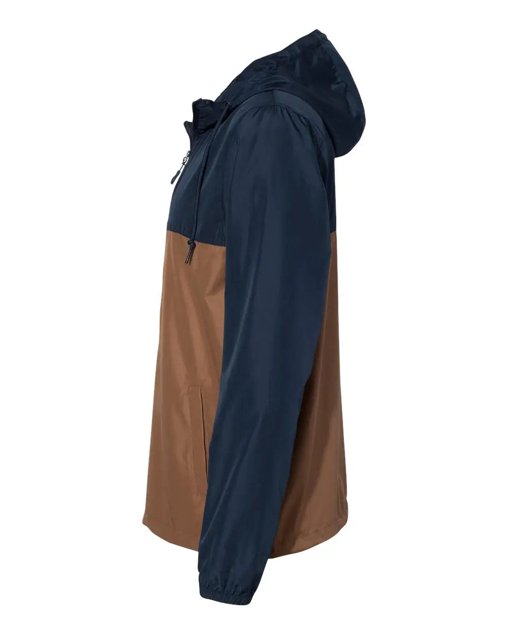 Independent Trading Co. Exp54lwz Lightweight Windbreaker Full-zip Jacket - Classic Navy Saddle