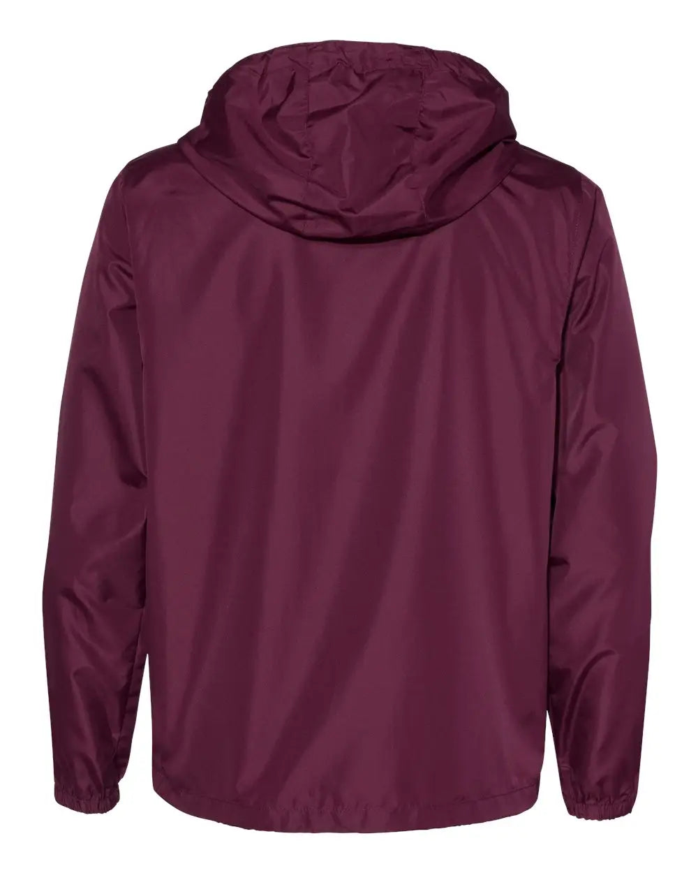 Independent Trading Co. Exp54lwz Lightweight Windbreaker Full-zip Jacket - Maroon