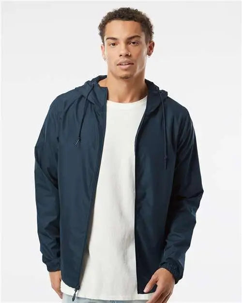 Independent Trading Co. Exp54lwz Lightweight Windbreaker Full-zip Jacket - Classic Navy