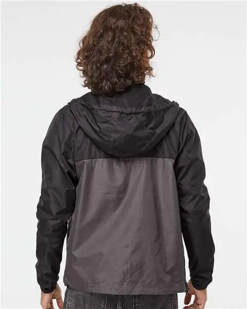 Independent Trading Co. Exp54lwz Lightweight Windbreaker Full-zip Jacket - Black Graphite