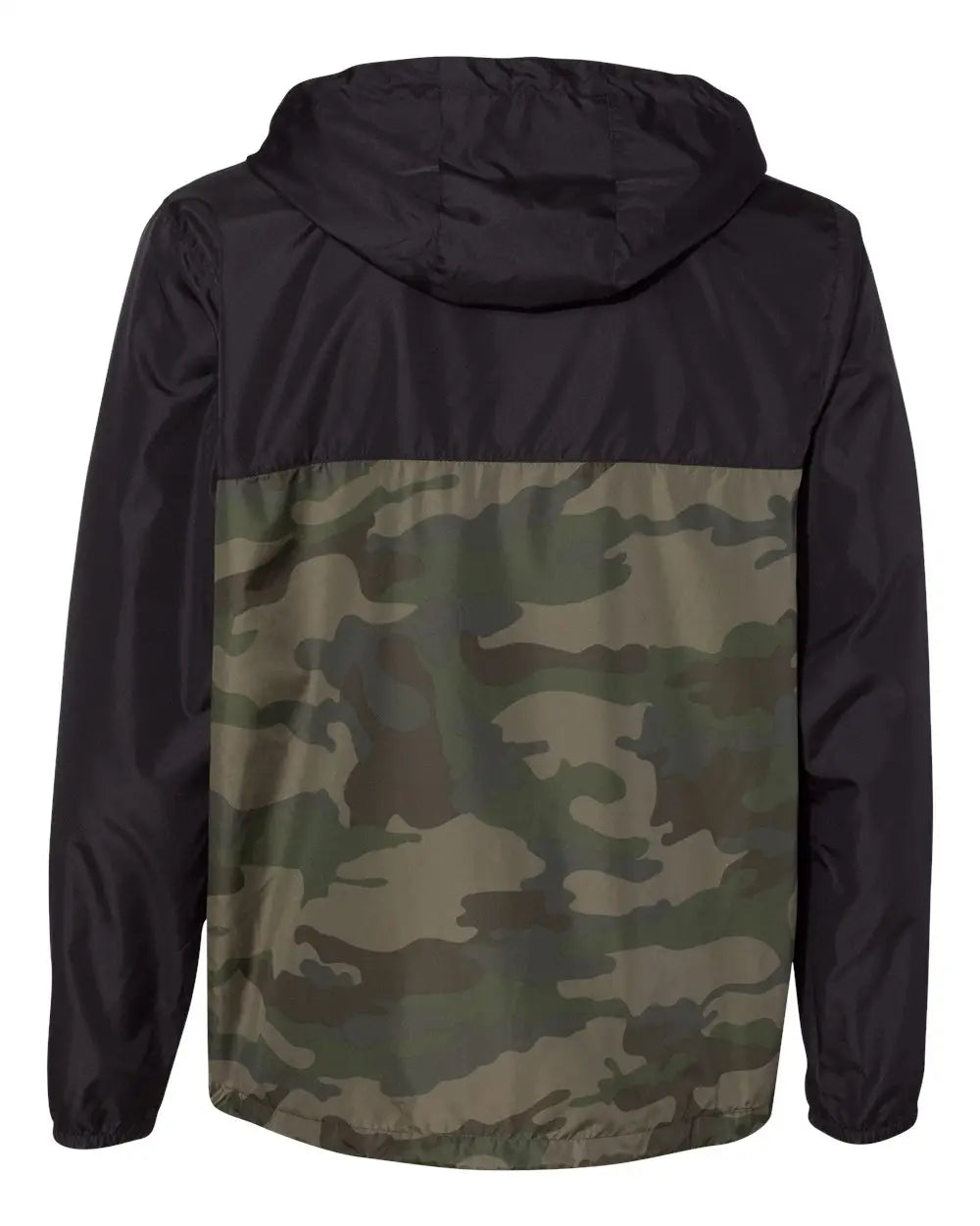 Independent Trading Co. Exp54lwz Lightweight Windbreaker Full-zip Jacket - Black Forest Camo
