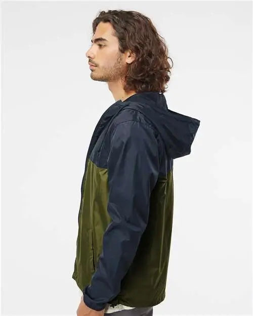 Independent Trading Co. Exp54lwz Lightweight Windbreaker Full-zip Jacket - Classic Navy Army