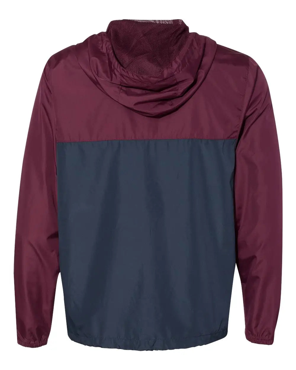 Independent Trading Co. Exp54lwz Lightweight Windbreaker Full-zip Jacket - Maroon Classic Navy - Xs
