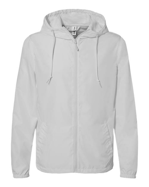 Independent Trading Co. Exp54lwz Lightweight Windbreaker Full-zip Jacket - Smoke
