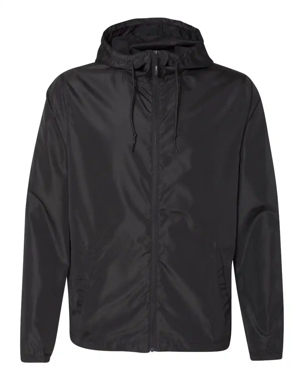 Independent Trading Co. Exp54lwz Lightweight Windbreaker Full-zip Jacket - Black - Xs