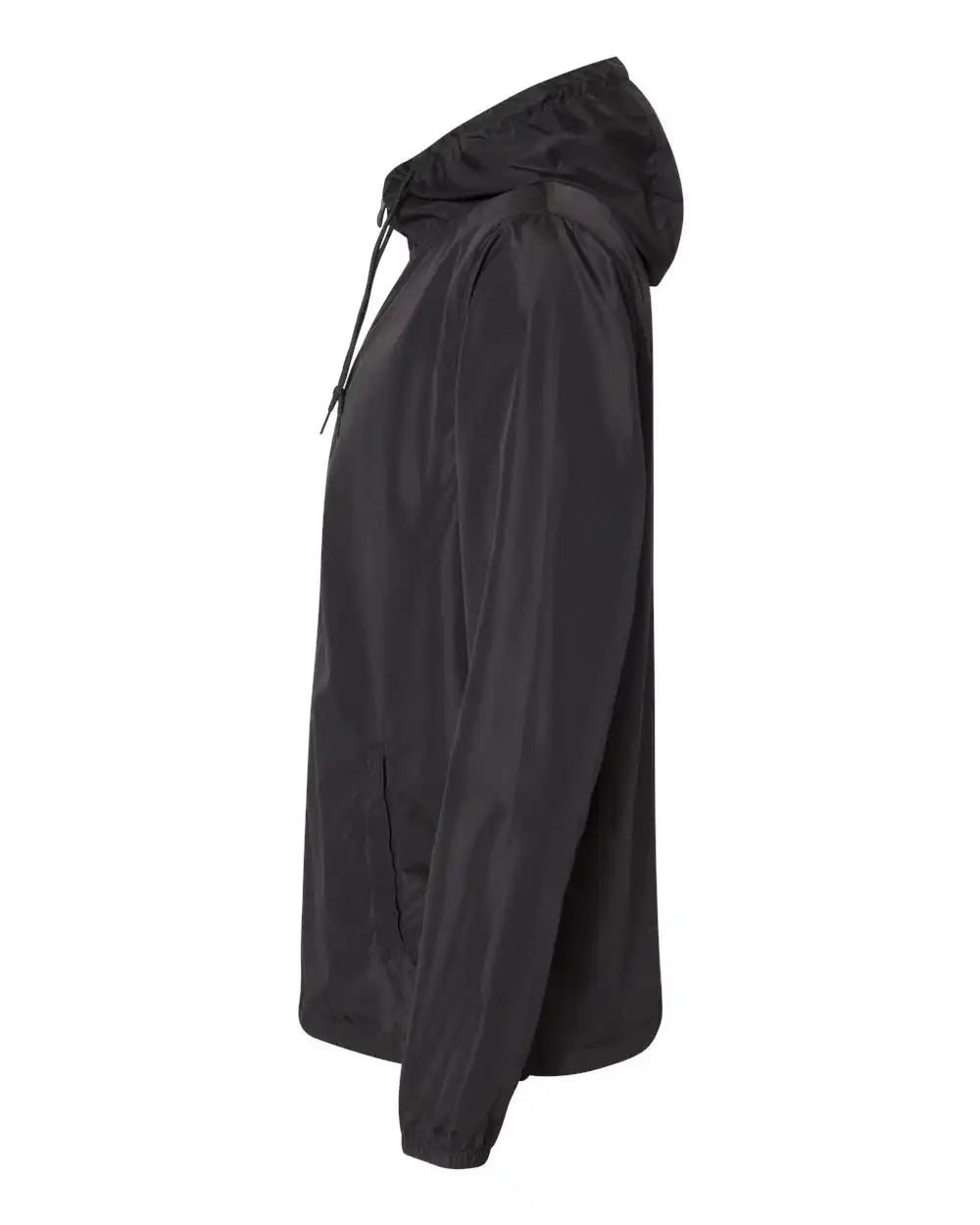 Independent Trading Co. Exp54lwz Lightweight Windbreaker Full-zip Jacket - Black