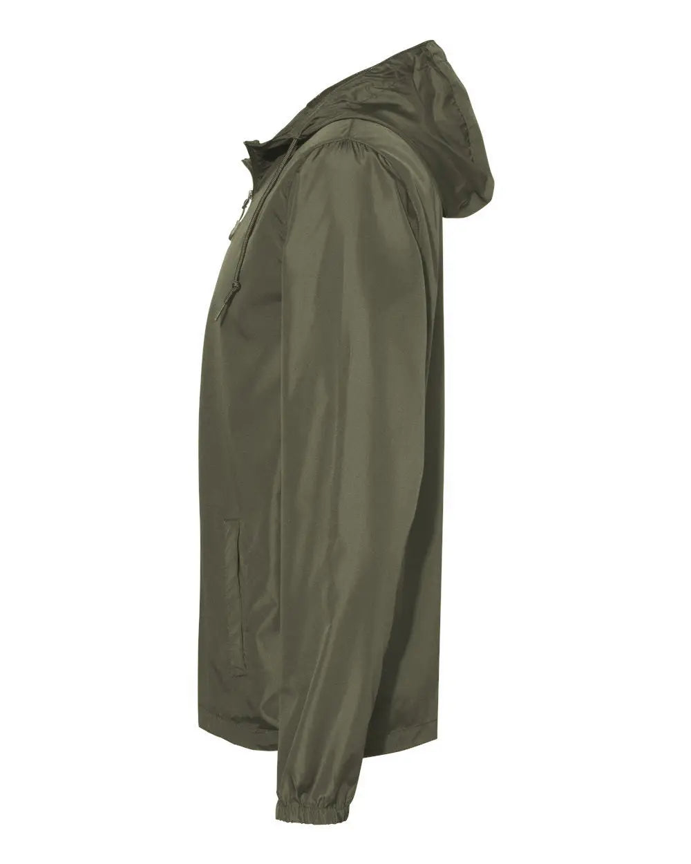 Independent Trading Co. Exp54lwz Lightweight Windbreaker Full-zip Jacket - Army