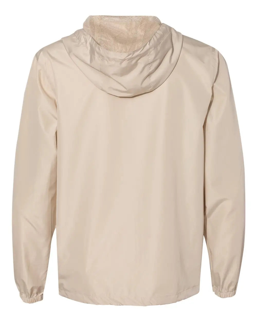 Independent Trading Co. Exp54lwz Lightweight Windbreaker Full-zip Jacket - Classic Khaki White Zipper - m