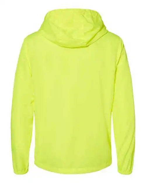 Independent Trading co Exp54lwz Unisex Lightweight Windbreaker Full-zip Jacket - Safety Yellow