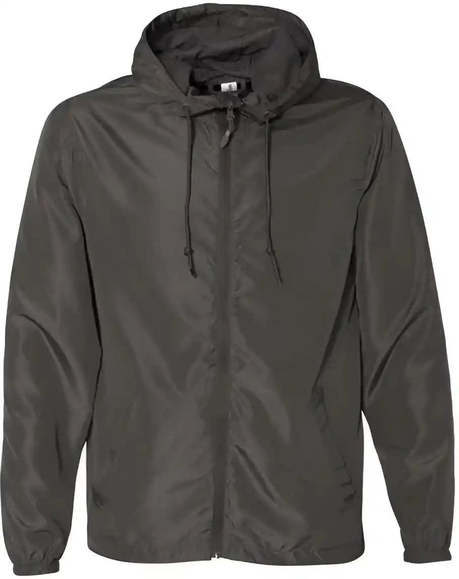 Independent Trading co Exp54lwz Unisex Lightweight Windbreaker Full-zip Jacket - Graphite