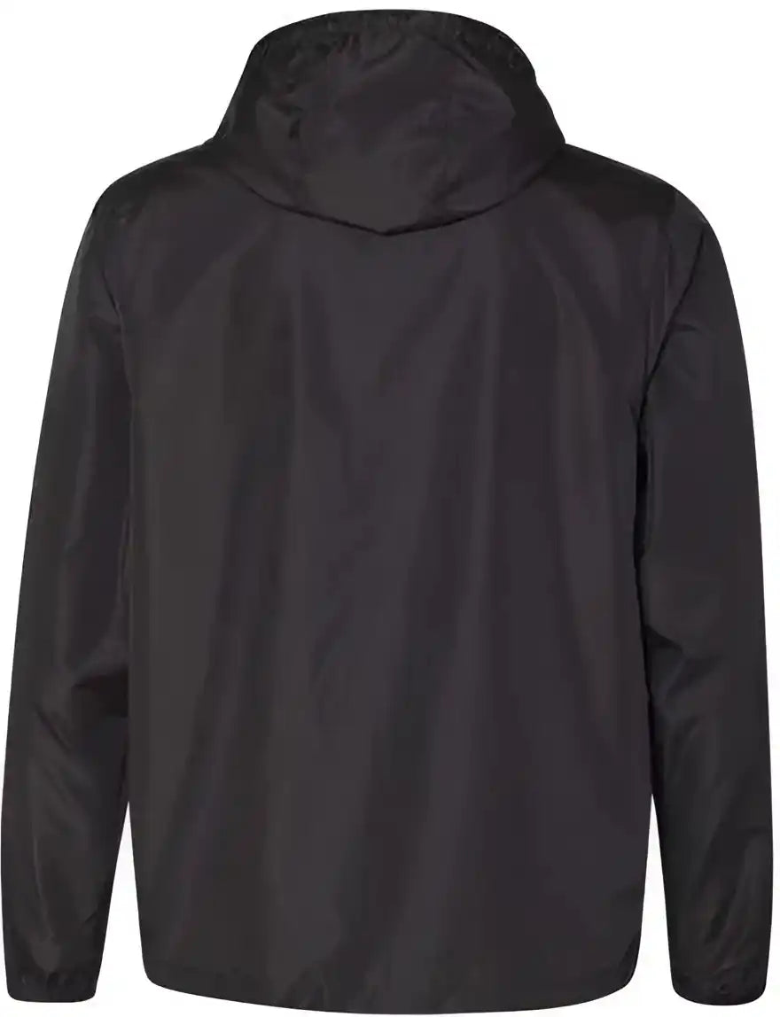 Independent Trading co Exp54lwz Unisex Lightweight Windbreaker Full-zip Jacket - Black