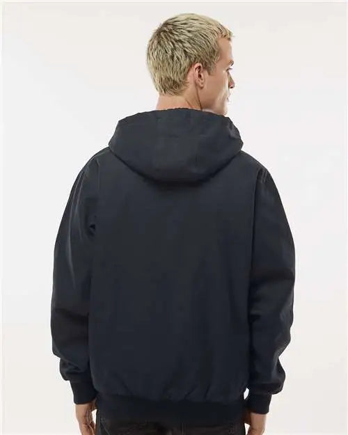 Independent Trading Co. Exp550z Insulated Canvas Workwear Jacket - Black