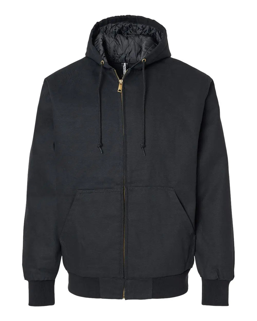 Independent Trading Co. Exp550z Insulated Canvas Workwear Jacket - Black - Xs