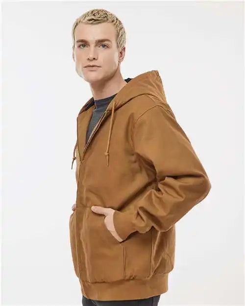 Independent Trading Co. Exp550z Insulated Canvas Workwear Jacket - Saddle