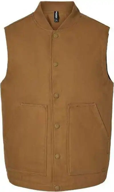 Independent Trading co Exp560v Insulated Canvas Workwear Vest - Saddle