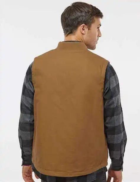 Independent Trading co Exp560v Insulated Canvas Workwear Vest - Saddle