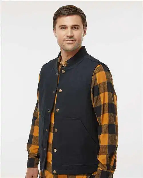 Independent Trading co Exp560v Insulated Canvas Workwear Vest - Black