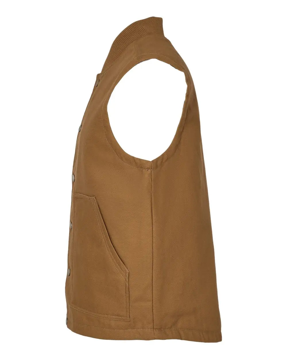 Independent Trading Co. Exp560v Insulated Canvas Workwear Vest - Saddle