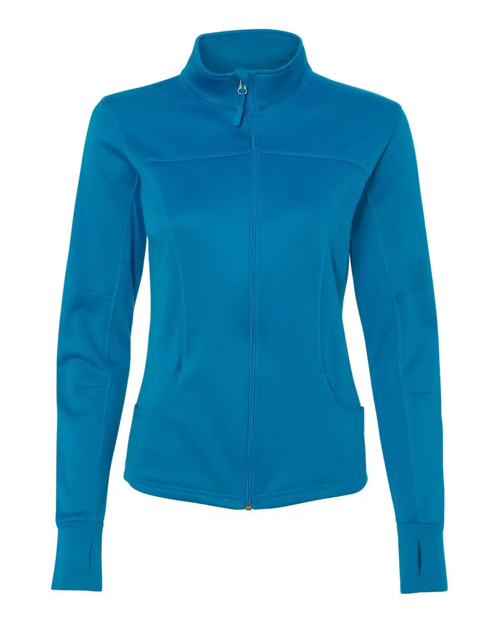Independent Trading Co. Exp60paz Women’s Poly-tech Full-zip Track Jacket - Aster Blue - Xs
