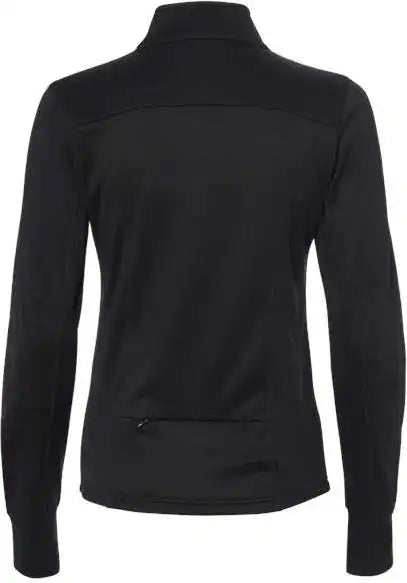 Independent Trading co Exp60paz Women’s Poly Tech Full Zip Track Jacket Black