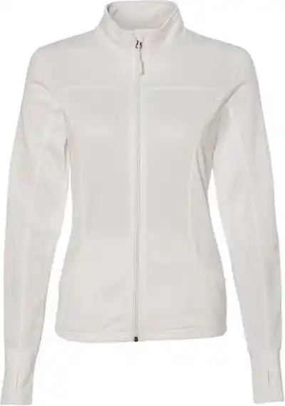Independent Trading co Exp60paz Women’s Poly-tech Full-zip Track Jacket - White