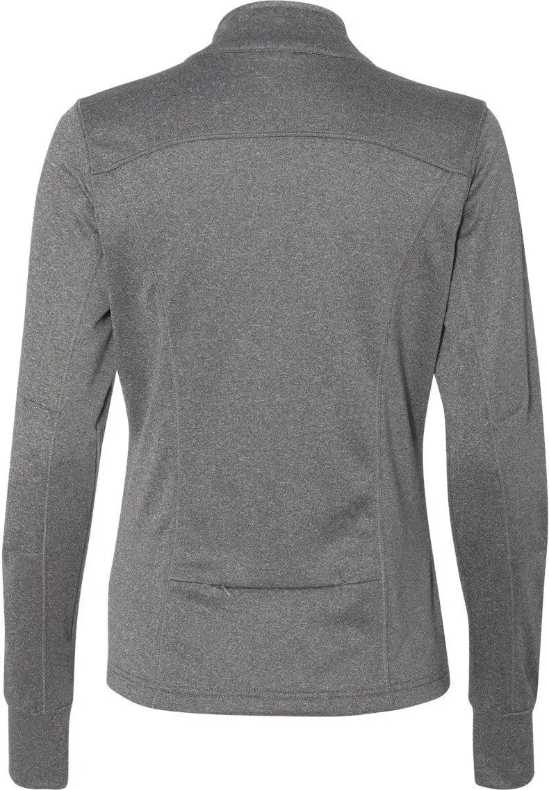 Independent Trading Co. Exp60paz Women’s Poly-tech Full-zip Track Jacket - Gunmetal Heather - Dark Gray / Xs