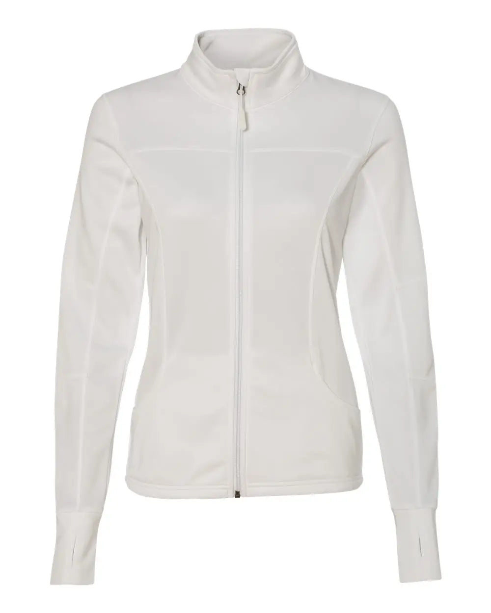 Independent Trading Co. Exp60paz Women’s Poly-tech Full-zip Track Jacket - White - Xs