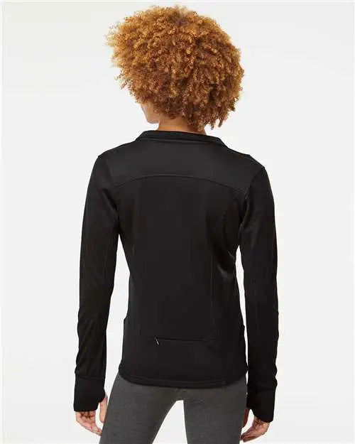 Independent Trading Co. Exp60paz Women’s Poly-tech Full-zip Track Jacket - Black