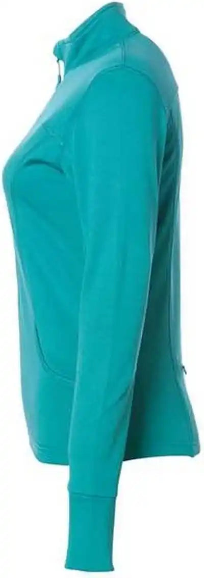 Independent Trading co Exp60paz Women’s Poly Tech Full Zip Track Jacket Lapis Green