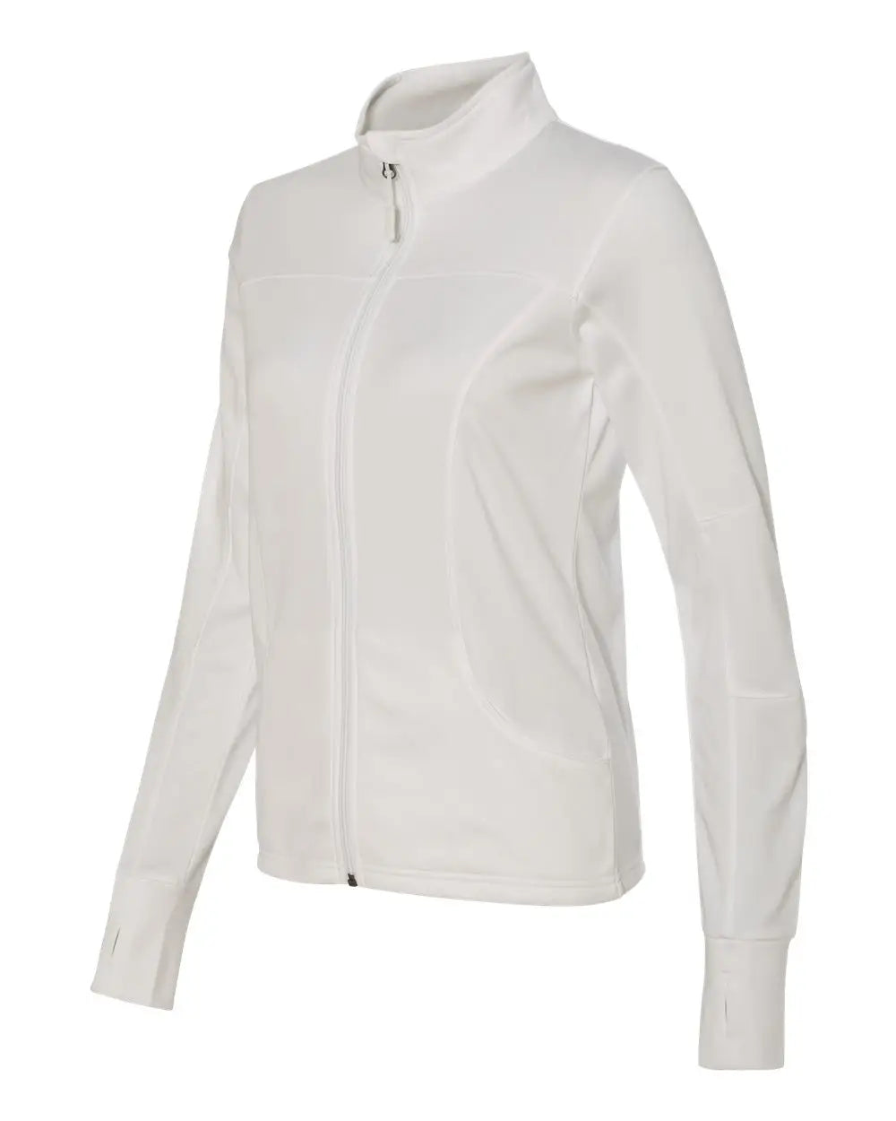 Independent Trading Co. Exp60paz Women’s Poly-tech Full-zip Track Jacket - White - Xs
