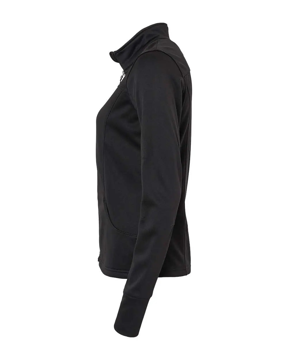 Independent Trading Co. Exp60paz Women’s Poly-tech Full-zip Track Jacket - Black