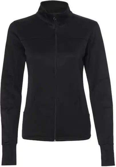 Independent Trading co Exp60paz Women’s Poly Tech Full Zip Track Jacket Black
