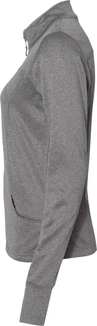 Independent Trading Co. Exp60paz Women’s Poly-tech Full-zip Track Jacket - Gunmetal Heather