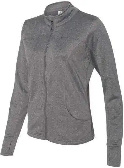 Independent Trading co Exp60paz Women’s Poly Tech Full Zip Track Jacket Gunmetal Heather