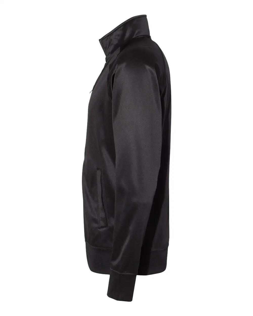 Independent Trading Co. Exp70ptz Lightweight Poly-tech Full-zip Track Jacket - Black