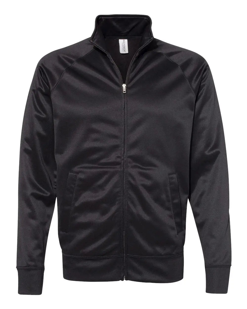 Independent Trading Co. Exp70ptz Lightweight Poly-tech Full-zip Track Jacket - Black - Xs