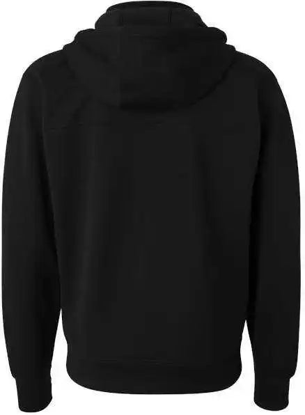 Independent Trading co Exp80ptz Poly Tech Full Zip Hooded Sweatshirt Black