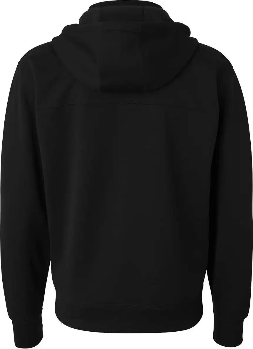 Independent Trading Co. Exp80ptz Poly-tech Full-zip Hooded Sweatshirt - Black / Xs