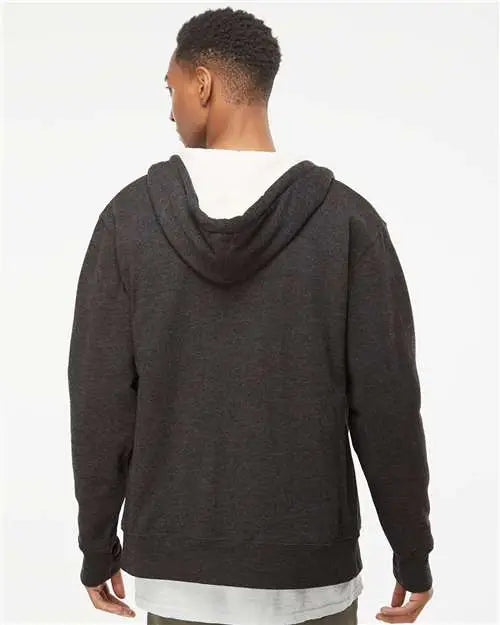 Independent Trading Co. Exp90shz Sherpa-lined Hooded Sweatshirt - Charcoal Heather