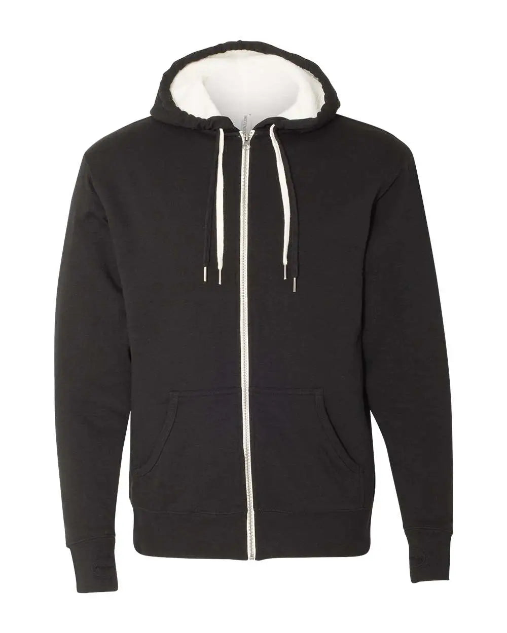 Independent Trading Co. Exp90shz Sherpa-lined Hooded Sweatshirt - Black - Xs
