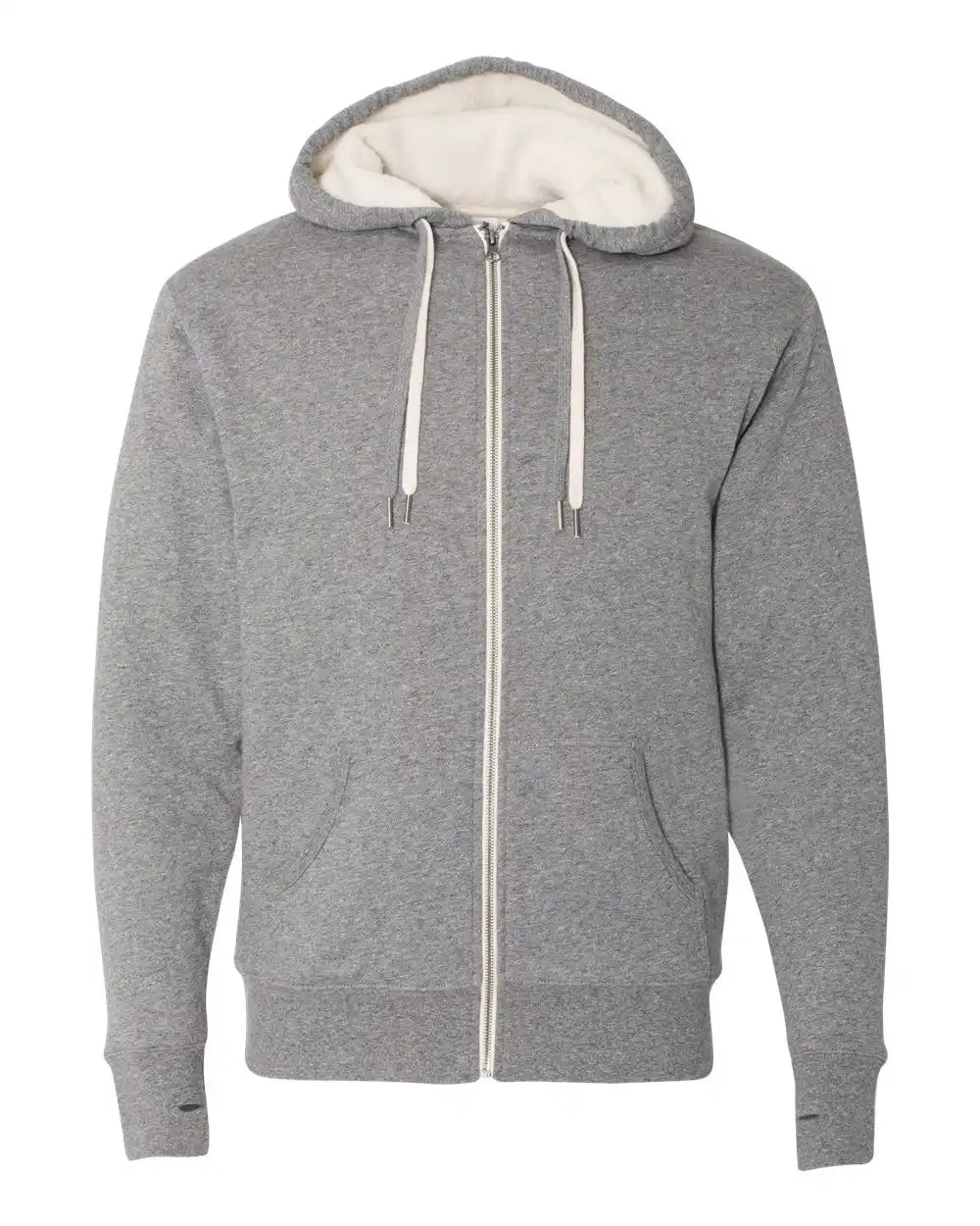 Independent Trading Co. Exp90shz Sherpa-lined Hooded Sweatshirt - Salt Pepper - & / Xs